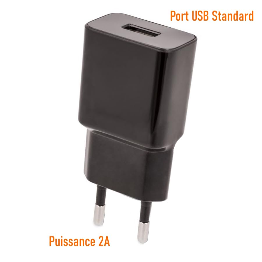 DCU 37300770 chargeur secteur blanc avec 2x ports USB-A et 2x ports USB-C, charg