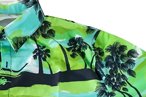 Camisas masculinas tropicais de manga curta com estampa floral Aloha de praia havaiana camisas de se
