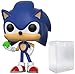 POP Funko Sonic The Hedgehog - Sonic with Emerald Vinyl Figure (Bundled with Compatible Box Protector Case)