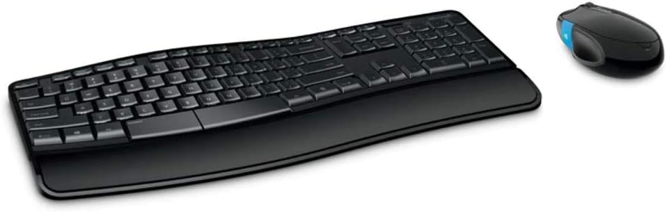 Microsoft Sculpt Comfort Desktop Keyboard and Mouse Set, UK Layout - Black