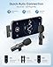Wireless Microphone for iPhone iPad and Android Phone, 2 Pack Wireless Lavalier Lapel Mic with Noise Reduction, Plug and Play Mini Microphone for Video Recording Interview Podcast YouTube TikTok Vlog