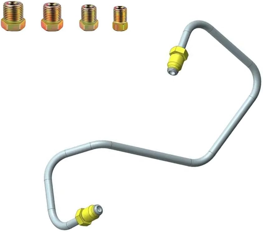 32.8Ft 3/16" Copper Coated Brake Line Kit With 28Pcs Fittings and 6 Threads Unions Flaring Tool Kit for Double & Single Flares