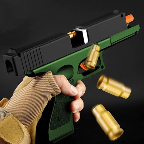 Image of Gun Pistol Original with Pull Back Action | Jump Out shel | Soft Rubber Foam Bullet