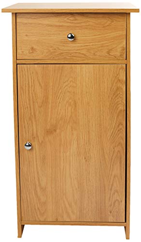 Premier Housewares Portland Storage Cupboard, Oak Veneer Premier Housewares Portland Storage Cupboard, Oak Veneer
