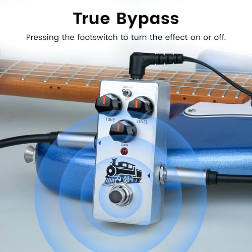 Image of SORAN JDS-01 Crazy Train Distortion Mini Pedal for Electric Guitar,Two Selectable Modes, Analog Distortion Pedal with Bass Cut Control,True Bypass, DC 9V