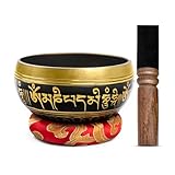 Tibetan Singing Bowl Set Brass - Master Healing Grade - Authentic Handcrafted Sound Bowl by Himalayan Bazaar