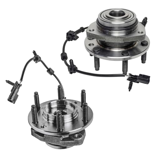Image of Detroit Axle - 2 Front Wheel Bearing Hubs for 02-09 Chevrolet Trailblazer | EXT GMC Envoy XL XUV Buick Rainier Saab 9-7x Isuzu Ascender Bravada Wheel Bearing and Hubs Assembly Replacement