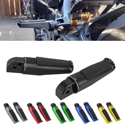 Repose-pieds passager arrière moto vert pour balades en duo TMAX MT07 MT09