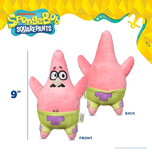 Spongebob Squarepants For Pets 9" Halloween Funny Face Patrick Star Plush Squeaker Pet Toy | Soft Patrick Star Squeaky Dog Toy | Adorable Halloween Toys For All Dogs, Official Dog Toy Product #TOP4