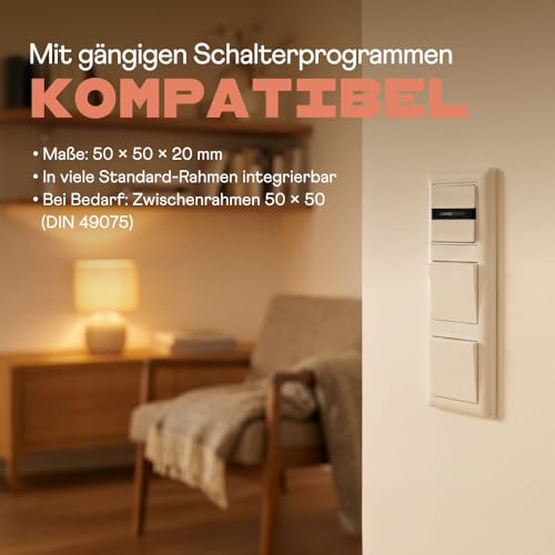 HOMEPILOT - Interruptor de pared Smart 1 grupo | Controla fácilmente dispositivos Smart Home. Para luces, calefacción o persianas. 1 interruptor, hasta 16 dispositivos. - imagen 5