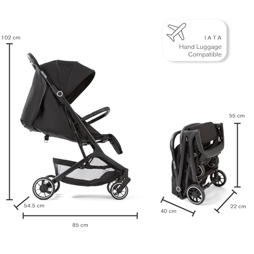Red Kite Push Me Explor Ultra Compact Fold Stroller - Black - Image 5
