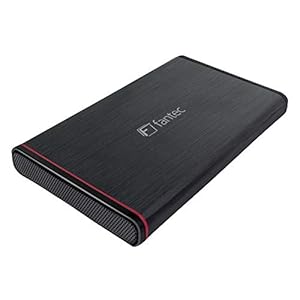 FANTEC 1661 Externe Festplatten Gehäuse für 6, 35 cm (2, 5 Zoll) SATA i/II/III Festplatte/Solid State Drive Schwarz
