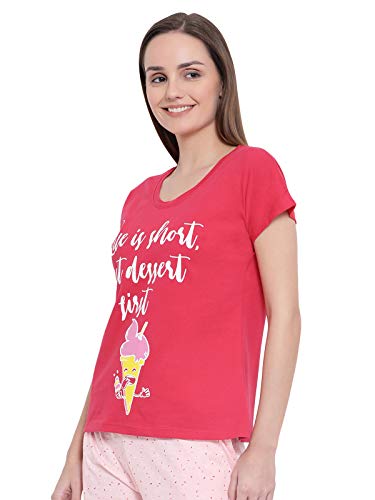 Image of Clovia Women's Regular Fit T-Shirt
