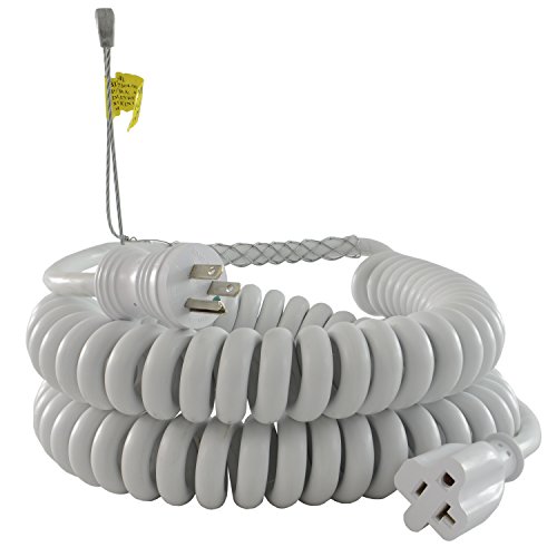 Conntek RL-70046-GB Upto 15-Feet Heavy Duty 12/3 Coiled Spring Extension Cord 15/20-Amp female Connector
