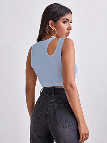 Image of Shasmi Women's Striped Slim Fit Crop, Ribbed, Stylish Tank Top, Soft and Comfy Fabric has Some Stretch