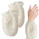 Matériaux en maille et dentelle double couche : ces manchettes sont faites de matériaux en maille et dentelle double couche, qui sont confortables au toucher et permettent à votre peau de respirer. Ils sont également faciles à laver et sèchent rapidement, vous pouvez donc les porter à tout moment.