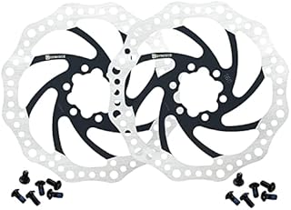 Dymoece 2 Pcs Bike Disc Brake Rotors with 12 Bolts 140mm/160mm/180mm/203mm for MTB Mountain Road Bicycle