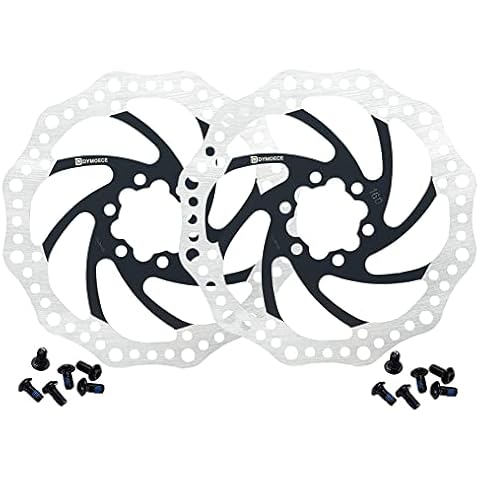 D Dymoece 2 Pcs Bike Disc Brake Rotors with 12 Bolts 140mm/160mm/180mm/203mm for MTB Mountain Road Bicycle BMX Cover