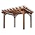 Backyard Discovery 12' by 10' Cedar Wood Pergola, Wind Secure, Strong, Quality Made, Rot Resistant, Concrete Anchors, Spacious for Outdoor Patio, Deck