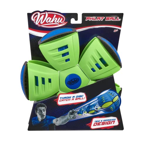 Wahu - PHLAT BALL Classic - Farblich Sortiert - Frisbee & Ball in Einem – Transformierbare Wurfscheibe – Outdoor-Spiel für Kinder ab 5 Jahren – 22,9 cm Frisbee, 15,7 cm Ball – Für Garten & Park