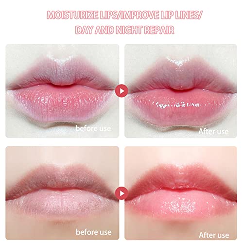 2 Bottles Sakura Lip Balm, Night Repair Deep Moisture And Fade Lip Lines, Rich In Vitamin E & Cherry Blossom Extract Natural Lip Enhancer Care Sleeping Lip Mask #TOP4