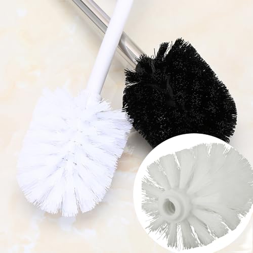 Image of 4Pcs Toilet Bowl Brush Replacement Head, Universal Toilet Brush Head Replacement, Ball Shaped Toilet Brushes Heads, for Home Hotel Bathroom Cleaning Tool(White)