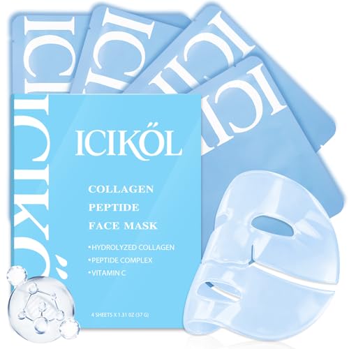 ICIKOL Deep Hydrolyzed Collagen Face Mask 4 Pack