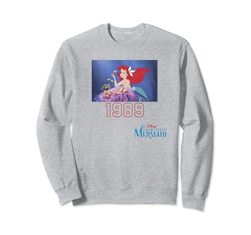 Sweatshirt Disney Ariel Dreaming Collegiate 1989 pull vintage pour femme imprimé