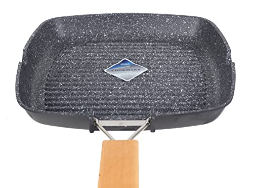 Zilan Poêle à Griller 24 cm Induction Antiadhésive