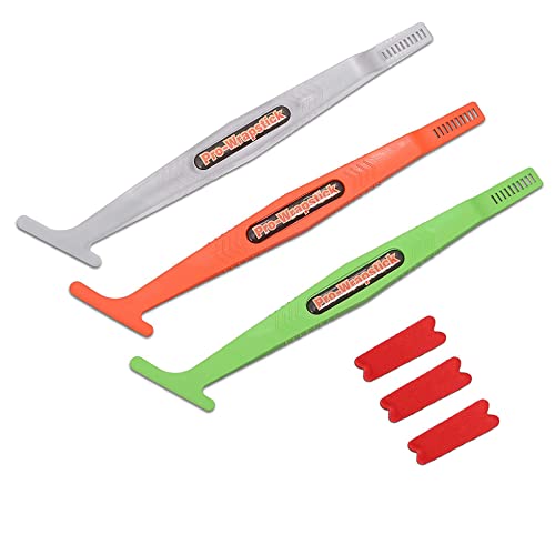 FOSHIO Wrap Stick magnétique Micro raclette avec design Wrap Slip Cut Clipper - Dureté différente - 3 feutres en microfibre ajoutés Cover