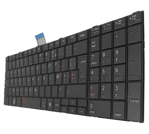 Clavier Toshiba L850 L870 L875 AZERTY noir de remplacement pour retrouver un confort de frappe