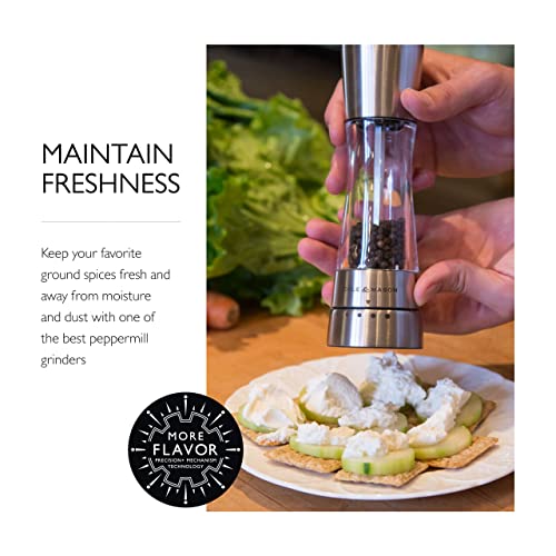 Cole & Mason Derwent Pepper Grinder - Stainless Steel Mill Includes Gourmet Precision Mechanism And Premium Peppercorns #TOP3