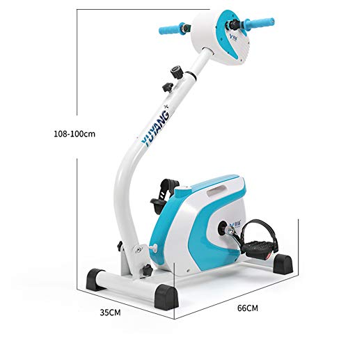 Image of Electric Rehab Exercise Bike Machine Powerful Rehab Bike Pedal Electric Trainer Electric Pedal Exerciser for Legs Arms and Knees (E) (F)