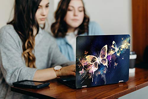 Image of GalaxsiaTM Butterfly D16 Vinyl Laptop Skin /Sticker /Cover /Decal Compatible for Any 13 inch-13.3 inch Inches Laptop (Hp /Dell /Sony /Acer /Lenovo /Asus. Etc) Or Notebook.