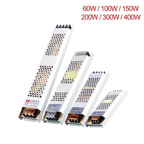 Transformateur LED 24V 400W en aluminium avec composants électroniques durables