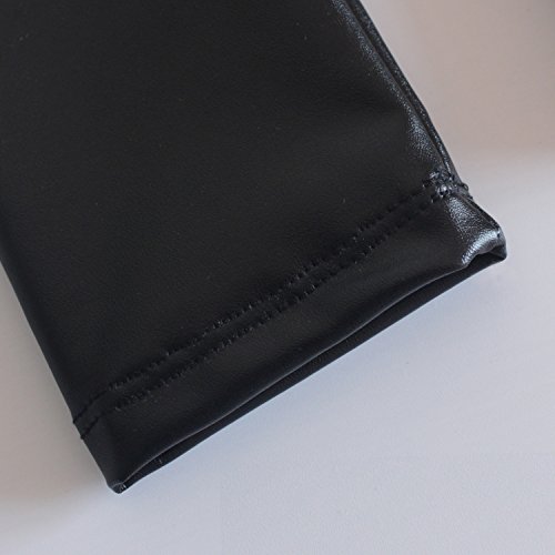 Messy Code Baby Black Pants Faux Leather Leggings For Toddlers Black Xl(3-4Y) #TOP4