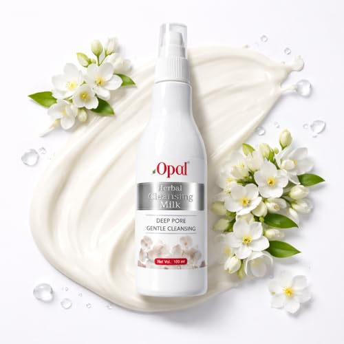 Image of OPAL Lotion Herbal Cleansing Milk | Deep Pore & Gentle | Enriched with Natural Extracts | Nourishing & Hydrating | Suitable for Face, Body, and Hands (100 ML)