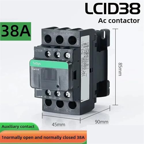 Contacteur AC LC1D38E7C Schneider TeSys bobine AC 48V triphasé pour commande moteur