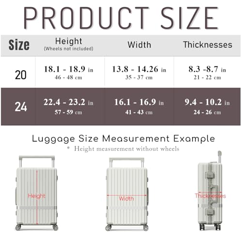 No Disassembly Wide Handle Luggage Cover with Front Pocket Zipper, 20 Inch Clear PVC Carry On Suitcase Cover for Luggage, Travel Waterproof Transparent Suitcase Protector4