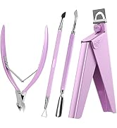 Melodysusie Acrylic Nail Clippers 4 in 1 Set, Adjustable Stainless Steel Nail Clippers for Acryli...