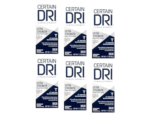 CERTAIN DRI Anti-Perspirant Solid 1.7 oz ( Pack of 6)