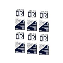 Certain DRI Extra Strength Antiperspirant Deodorant, Powder Fresh Solid 1.7 Oz. Pack of 6