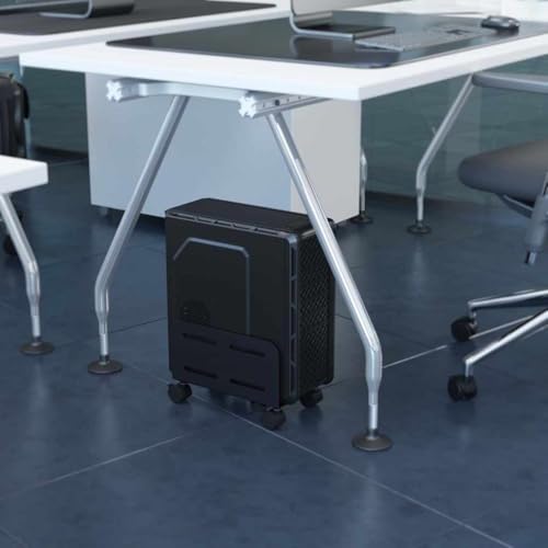 TECHZOCO Soporte para CPU de Suelo con Ruedas, Soporte CPU Bajo Mesa, Caja de Escritorio de Torre Ajustable, Soporta Torres de Entre 119-209 mm de Ancho, 4 Ruedas giratorias, Carga Máxima 10kg - imagen 3