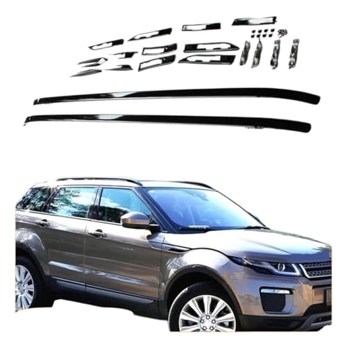 Barres de toit en aluminium aérodynamique premium pour Range Rover Evoque finition Silver - 6