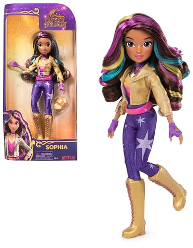 Image of Unicorn Academy, Sophia Doll with Rainbow-Streaked Hair, 6 Fashion Accessories & Hair Styling Tool, 9.5”, Dolls & Unicorn Toys for Girls Ages 4 and up