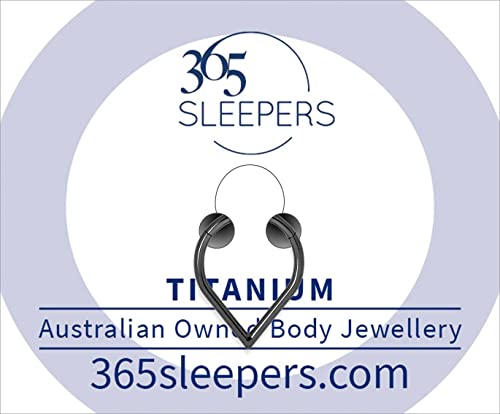 365 Sleepers G23 Titanium 16G Tear Drop Hinged Segment Ring Helix Tragus Septum Nose Body Piercing Jewelry #TOP1