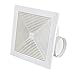WYBFZTT-188 Ventilateur, Ventilateur d'extraction Mural ou au Plafond for Salle de Bains et Maison Veilleuse silencieuse for Ventilateur de Salle de Bain, Blanche (Size : 24.6 * 24.6cm)