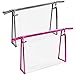 2pcs Trousse de Toilette Transparente, Étanche Sac Cosmétiques PVC Portable Pochette Maquillage Trousse de Toilette Voyage pour Femme(Rose, Argenté)