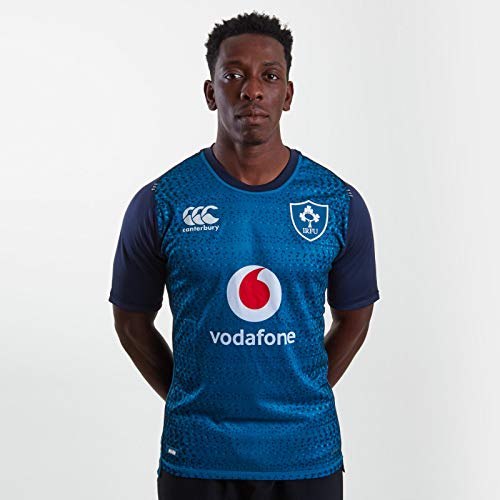 Canterbury Ireland Rugby 2018/19 Vapodri Short Sleeve Alternate Pro Jersey - Adult - Moroccan Blue - Small