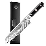 Japanese Chef Knife, 7 Inch Santoku, Professional Grade - Damascus Stainless Steel Chef's Knife with 'Tsunami Rose' Finish - Ultra Sharp, High Carbon Kitchen Knives - Quality, All Purpose, Precision